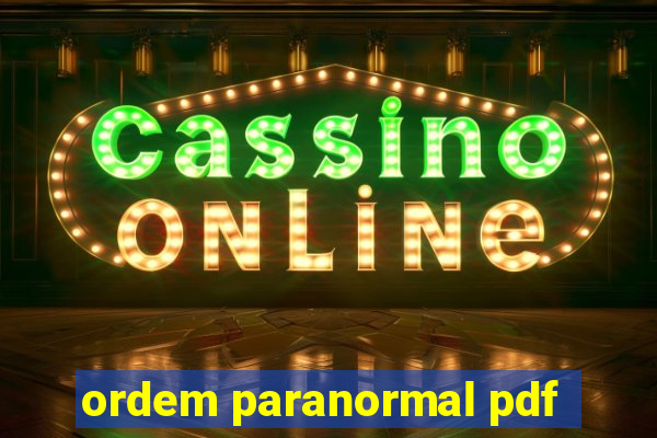 ordem paranormal pdf